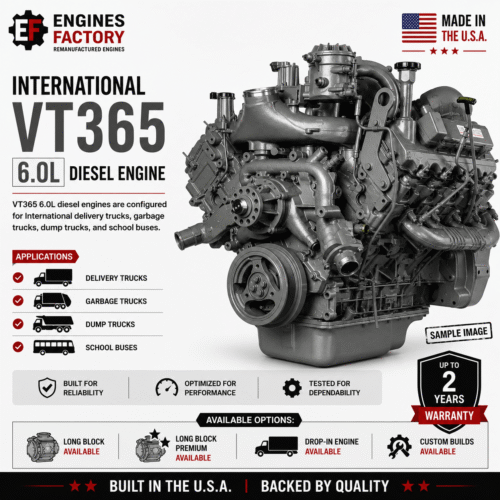 International 6.0L VT365 Diesel Engine